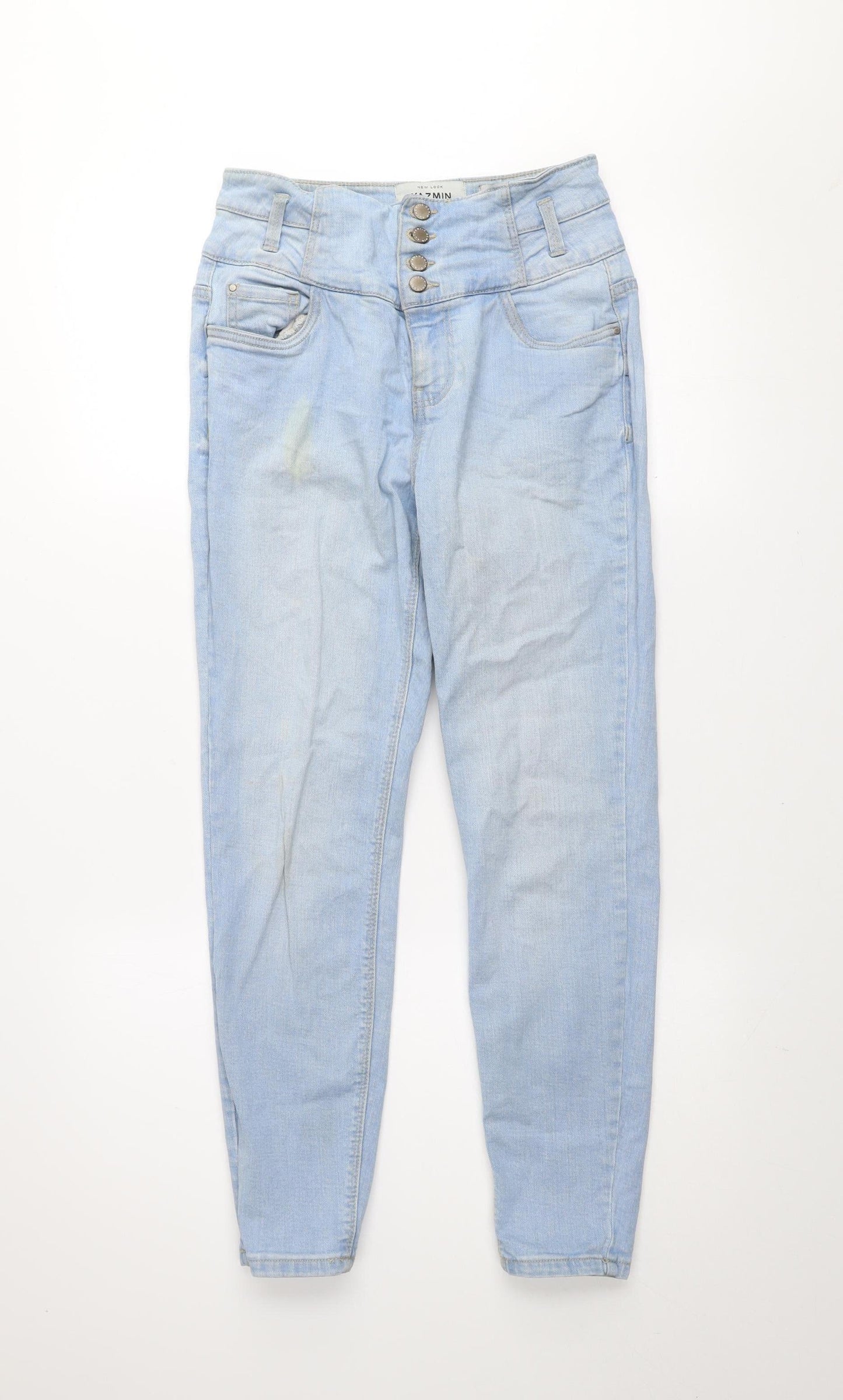 New Look Women’s Blue High Waist Skinny Denim Jeans Size 8