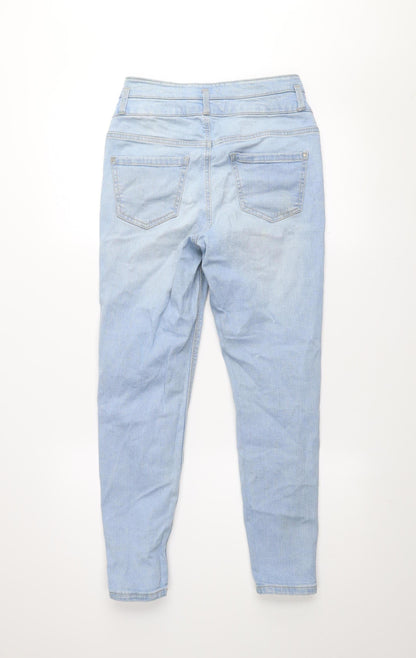 New Look Women’s Blue High Waist Skinny Denim Jeans Size 8