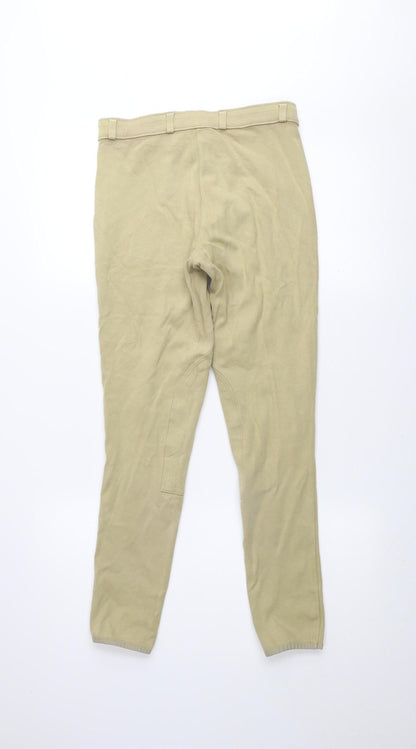 Crane Women's Beige Jodhpurs Trousers Size 8 Slim Fit Stretch Cotton