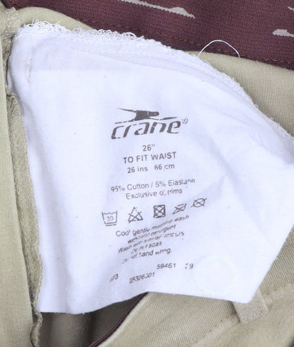 Crane Women's Beige Jodhpurs Trousers Size 8 Slim Fit Stretch Cotton