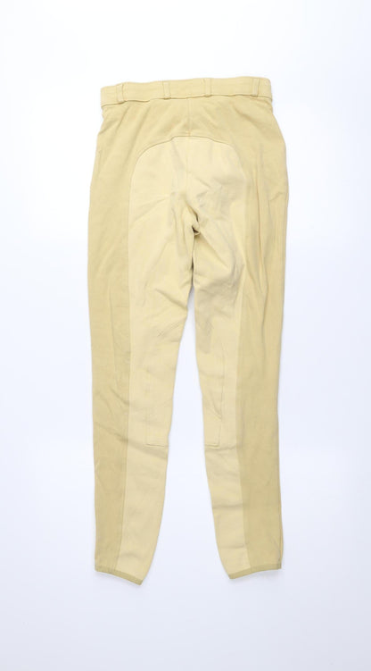Crane Womens Beige Stretch Jodhpurs Size 8 Slim Fit Equestrian Trousers