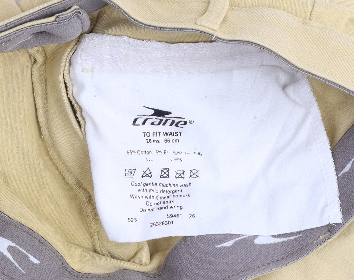 Crane Womens Beige Stretch Jodhpurs Size 8 Slim Fit Equestrian Trousers