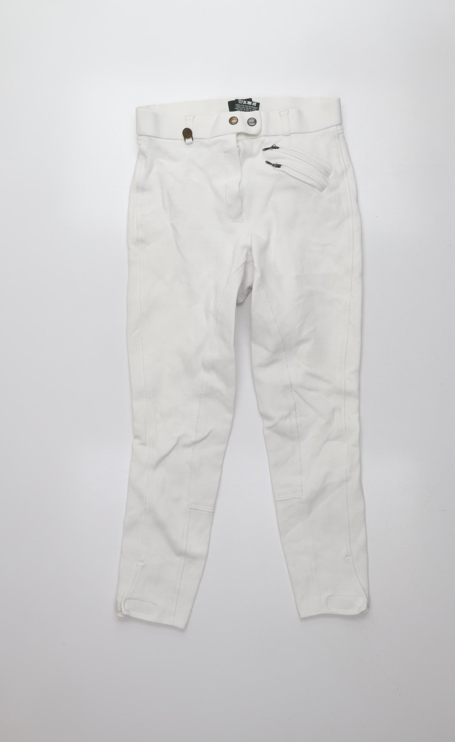 Womens UK Size 28 in Tally Ho Regular Fit Jodhpurs White Trousers