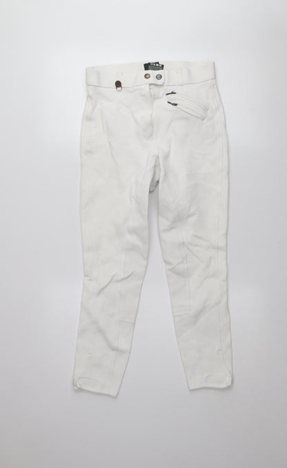 Womens UK Size 28 in Tally Ho Regular Fit Jodhpurs White Trousers