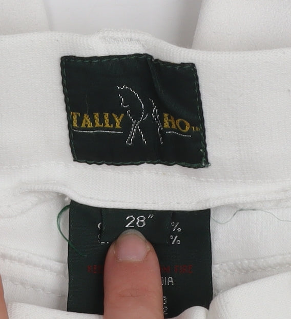 Womens UK Size 28 in Tally Ho Regular Fit Jodhpurs White Trousers