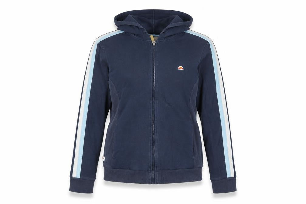 Womens UK Size L ellesse Blue Full Zip Jumper