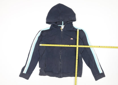 Ellesse Womens Blue Full Zip Hooded Jumper L Sports Casual