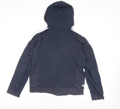 Ellesse Womens Blue Full Zip Hooded Jumper L Sports Casual