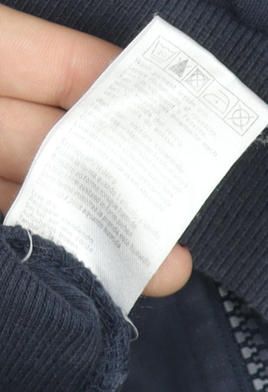 Ellesse Womens Blue Full Zip Hooded Jumper L Sports Casual