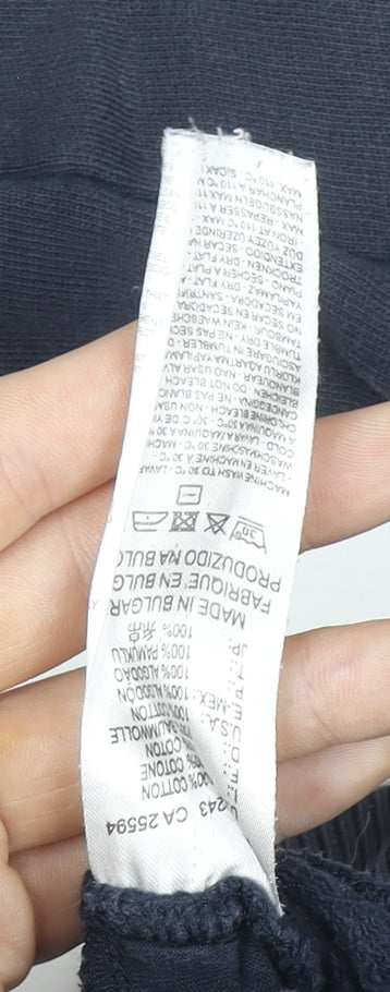 Diesel Men's Blue Hoodie Jumper L Graphic Print Cotton Casual