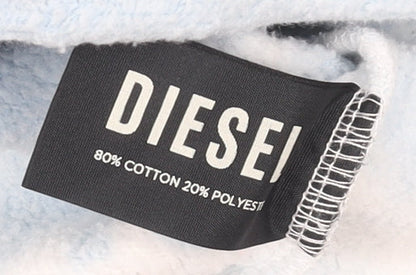 Diesel Women Blue Tie Dye Pullover Sweatshirt Medium Cotton Blend