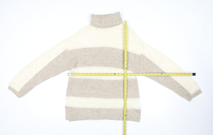 Womens UK Size 10 Love & Roses Beige Pullover Jumper