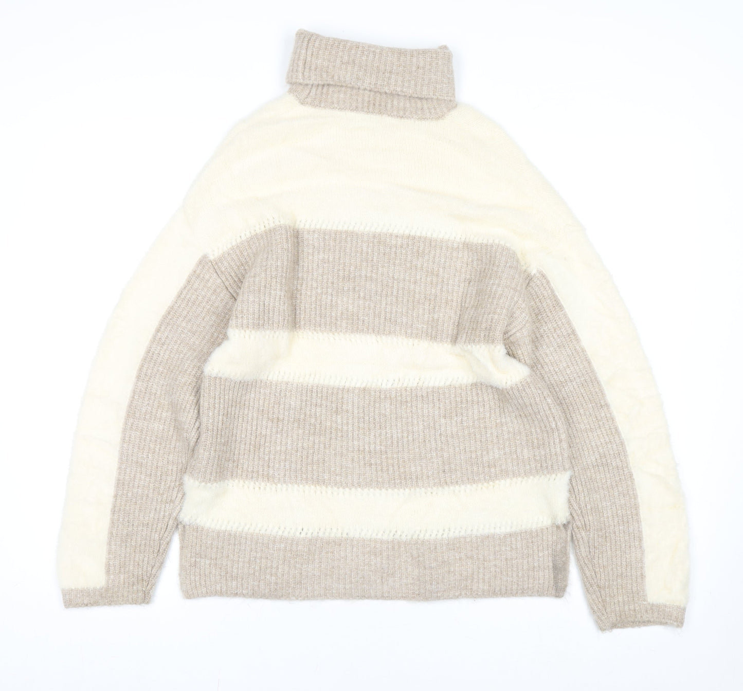 Womens UK Size 10 Love & Roses Beige Pullover Jumper