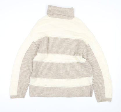 Womens UK Size 10 Love & Roses Beige Pullover Jumper