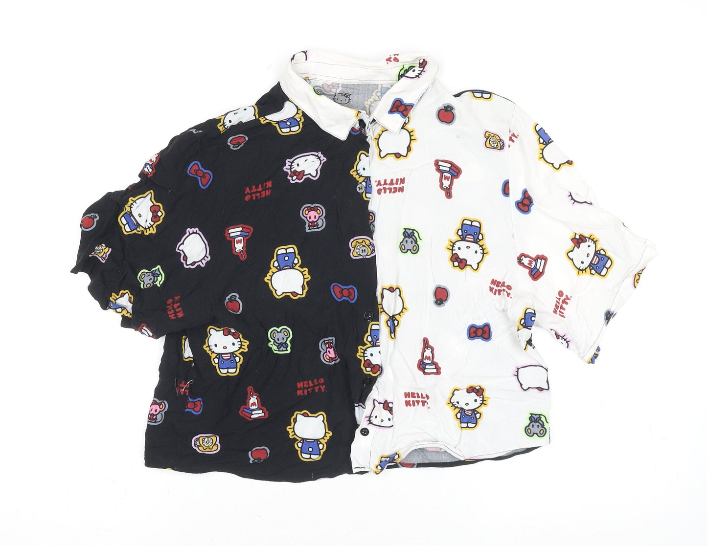 Girls UK Size 10 Hello Kitty Multicoloured Casual Button-Up