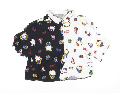 Girls UK Size 10 Hello Kitty Multicoloured Casual Button-Up