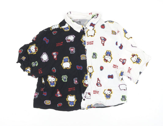 Girls UK Size 10 Hello Kitty Multicoloured Casual Button-Up