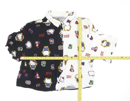 Girls UK Size 10 Hello Kitty Multicoloured Casual Button-Up