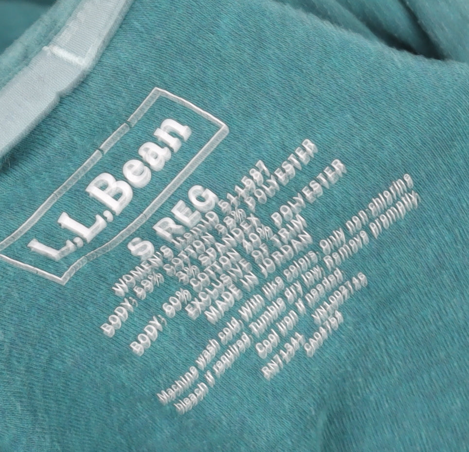 Womens UK Size S L.L. Bean Green Pullover Sweatshirt