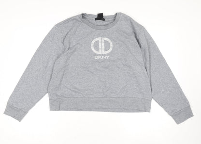 Womens UK Size 14 DKNY Grey Pullover Jumper