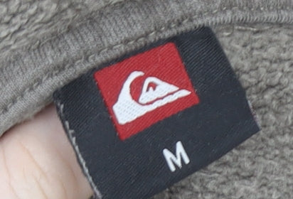 Quiksilver Men's Brown Pullover Hoodie M Cotton Surf Fleece