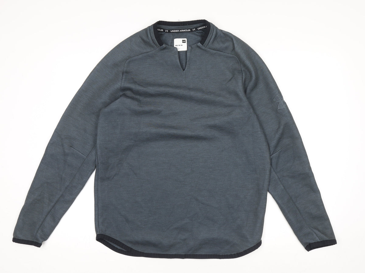 Mens UK Size M Under armour Grey Pullover Sweatshirt