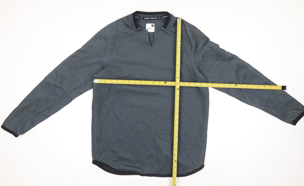 Mens UK Size M Under armour Grey Pullover Sweatshirt