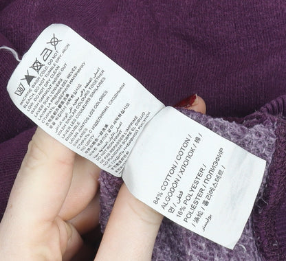 Womens UK Size L Superdry Purple Pullover Jumper