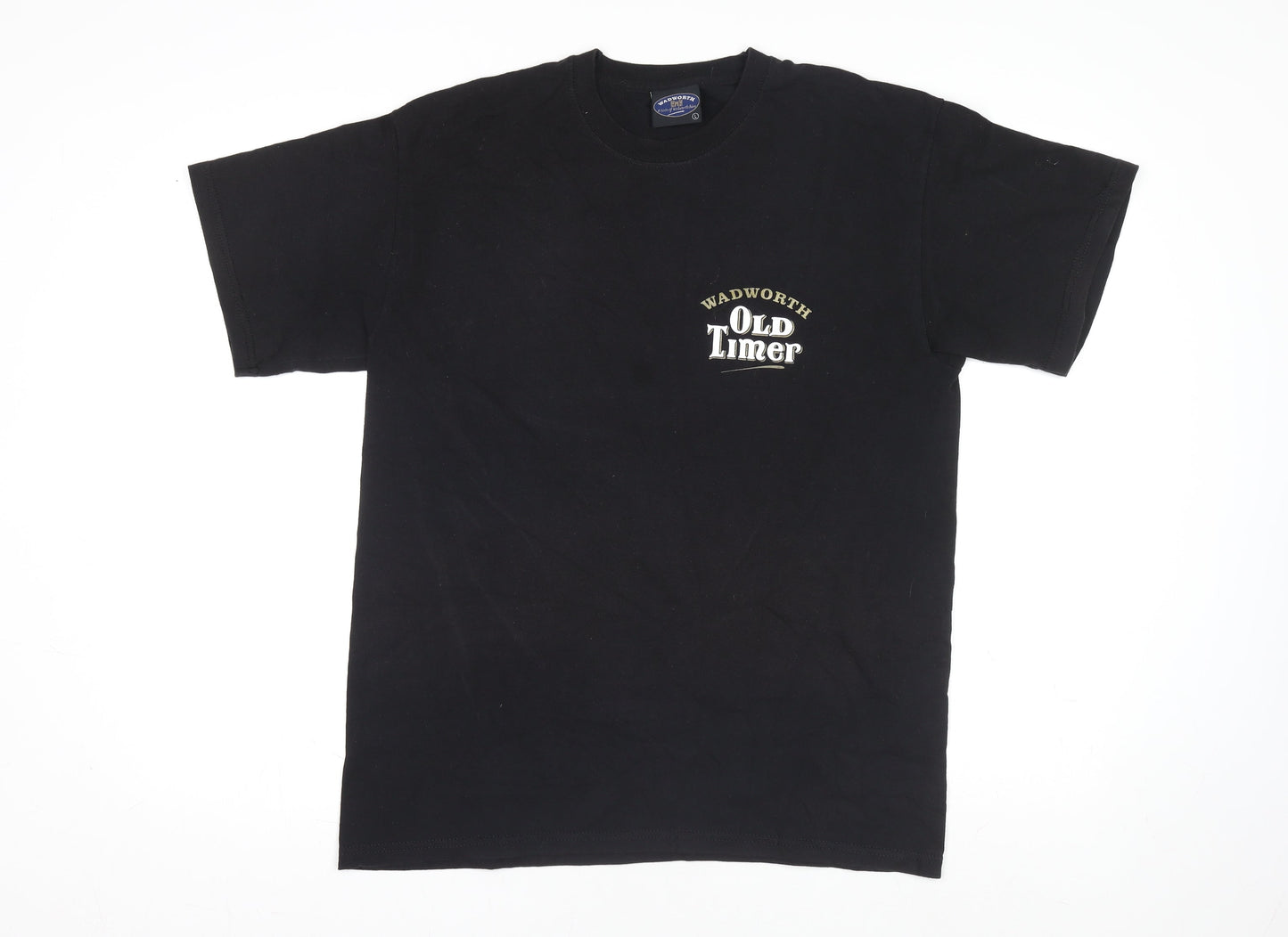 Wadworth Old Timer Black Cotton Men’s L Short Sleeve Beer T-Shirt