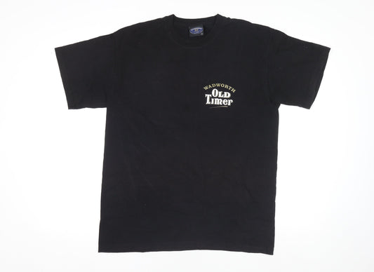 Wadworth Old Timer Black Cotton Men’s L Short Sleeve Beer T-Shirt