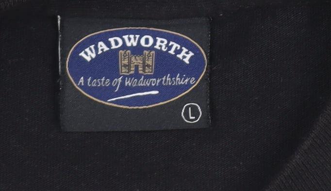 Wadworth Old Timer Black Cotton Men’s L Short Sleeve Beer T-Shirt