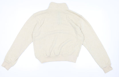 Womens UK Size S NA-KD Beige Pullover Sweatshirt