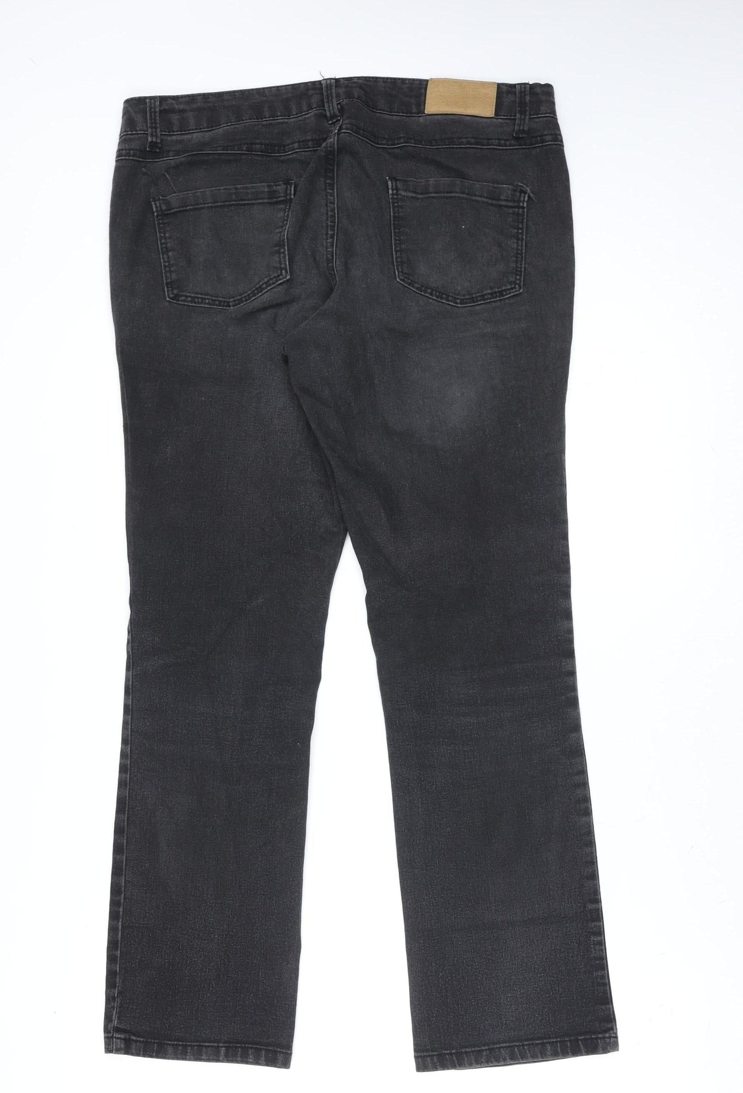 Dorothy Perkins Women’s Black Denim Straight Jeans Size 12
