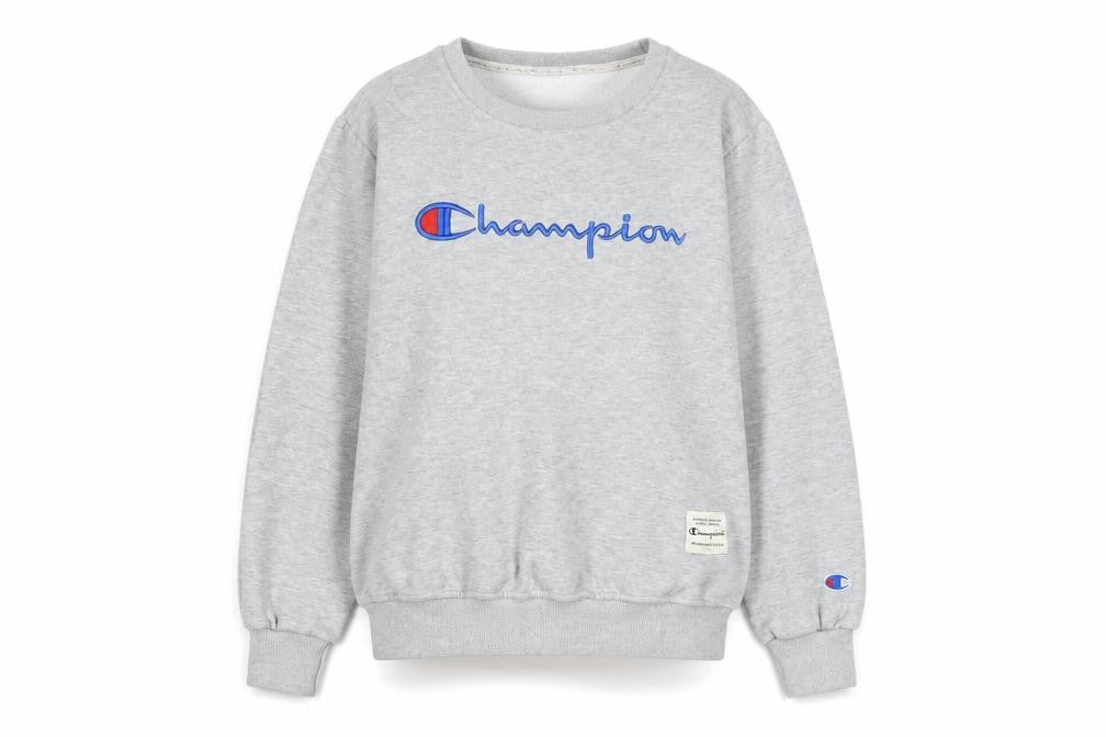 Womens UK Size M Champion Grey Pullover Sweatshirt