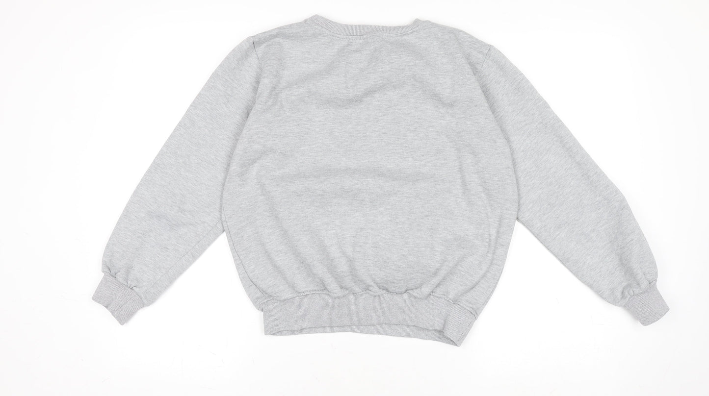Womens UK Size M Champion Grey Pullover Sweatshirt