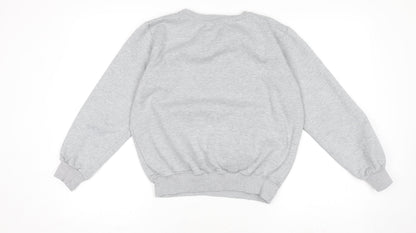 Womens UK Size M Champion Grey Pullover Sweatshirt