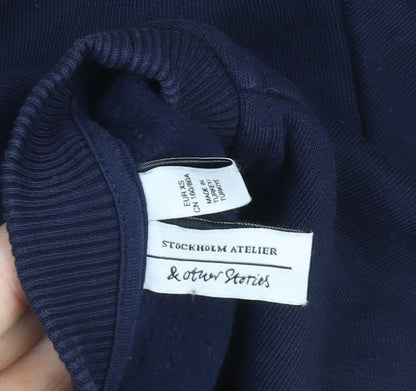 Womens UK Size XS & Other Stories Blue Pullover Sweatshirt