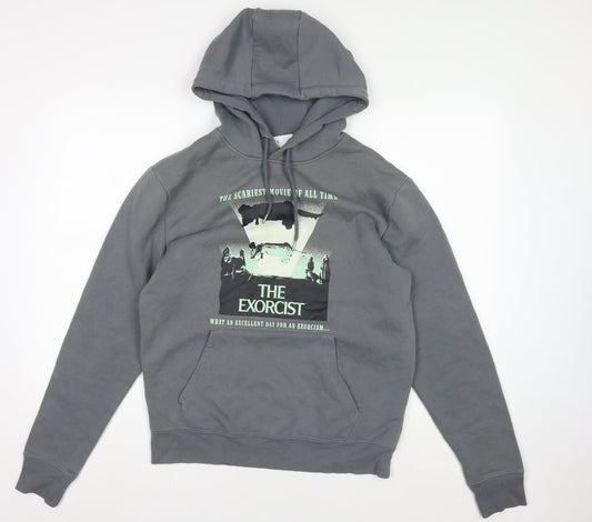 Mens UK Size S  Grey Pullover Hoodie