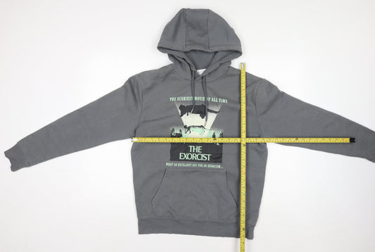 Mens UK Size S  Grey Pullover Hoodie