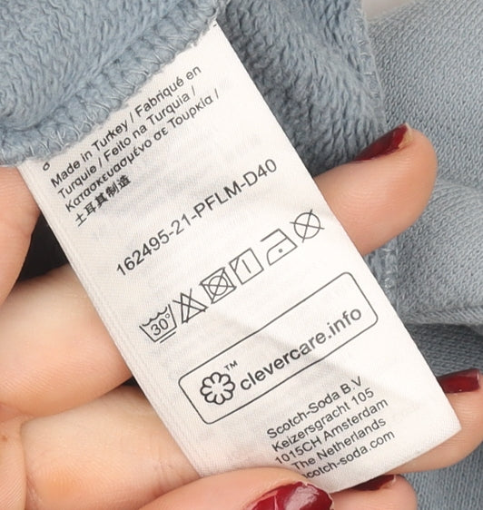 Womens UK Size M Scotch & Soda Blue Pullover Jumper