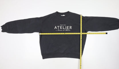 H&M Women's Black Cotton Blend Pullover Sweatshirt XS