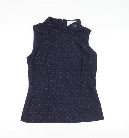 Womens UK Size 12 Kew 159 Blue Basic Blouse