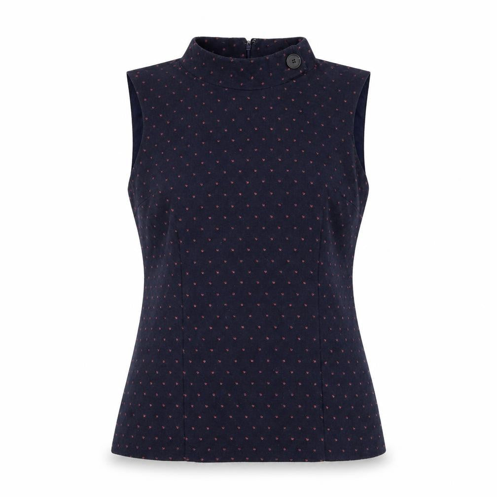 Womens UK Size 12 Kew 159 Blue Basic Blouse