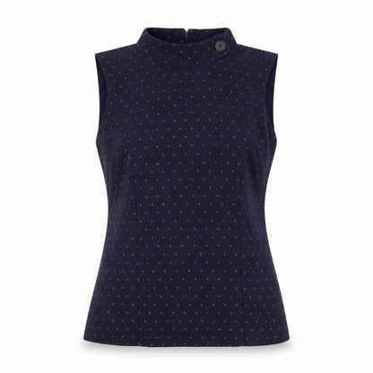 Womens UK Size 12 Kew 159 Blue Basic Blouse