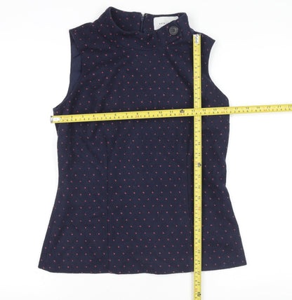 Womens UK Size 12 Kew 159 Blue Basic Blouse