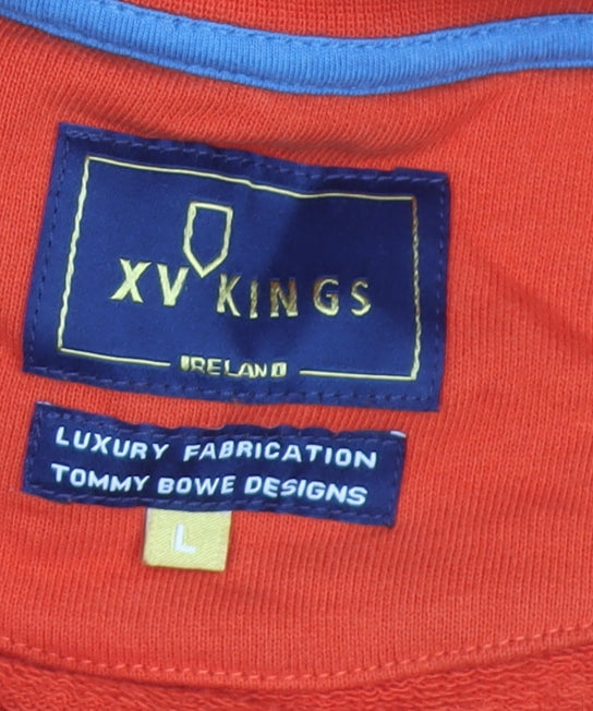 XV Kings Men's Red Cotton Crew Neck Pullover Sweatshirt size L
