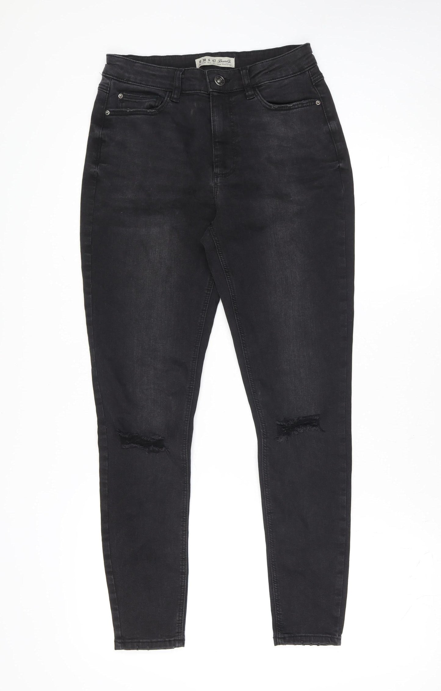 Womens UK Size 10 Denim Co. Slim Fit Skinny Black Jeans