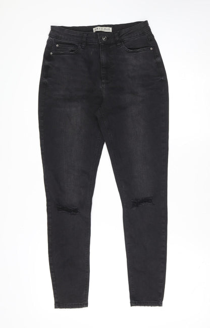 Womens UK Size 10 Denim Co. Slim Fit Skinny Black Jeans