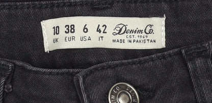 Womens UK Size 10 Denim Co. Slim Fit Skinny Black Jeans