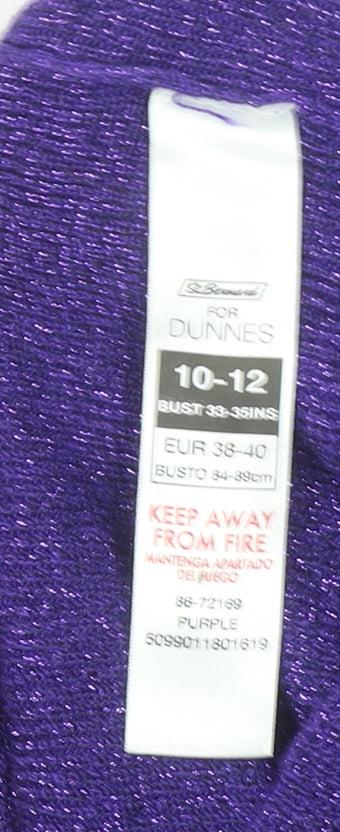 Womens UK Size 10-12 Dunnes Purple Cardigan Jumper